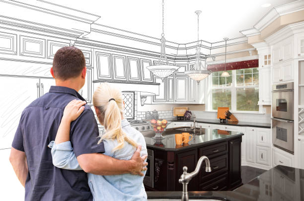 Professional Cabinet Installation technician working in Springtown, PA